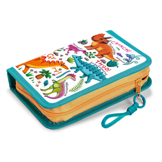 1813-0425 Penál jednopatrový se 2 klopami Roaaar!