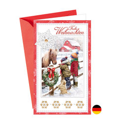 11-6299 Christmas greeting card DE