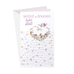 13-6181 Wedding greeting card CZ