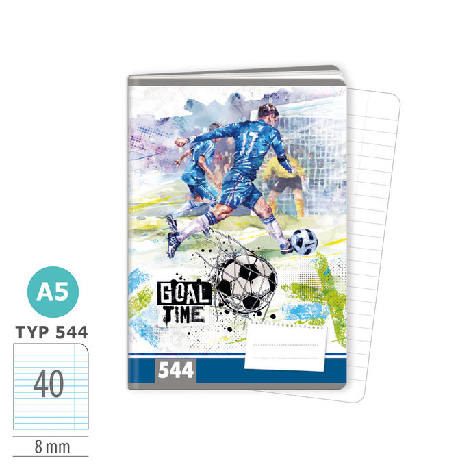 1592-0413 Exercise book A5, TYPE 544 GOAL TIME