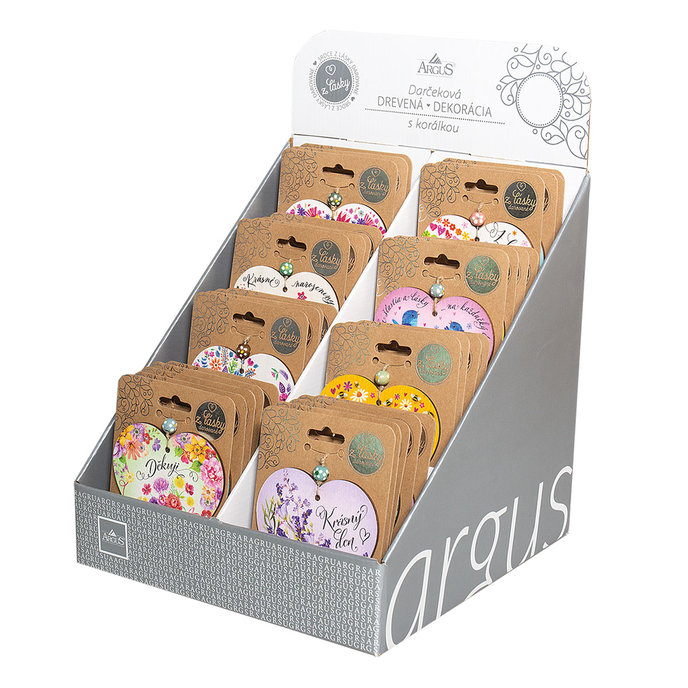 2351-8003 CZ Dárková dřevěná dekorace, mix