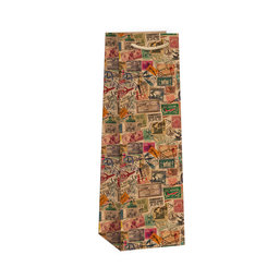 0734-0148 Dárková taška na víno NATUR