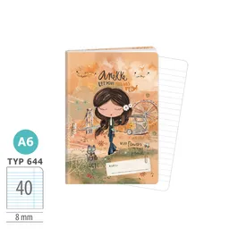 1599-0411 Sešit A6, 40 listů, TYP 644 lic. Anekke