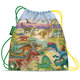 1830-0388 Sáček na přezůvky / sportovní potřeby Jurassic adventure