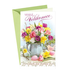 12-6015 Easter greeting card CZ