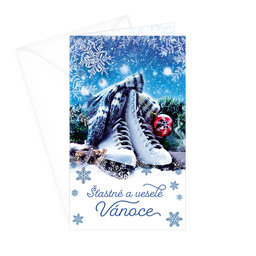 11-6348 Christmas greeting card CZ with leap