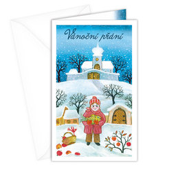 11-6340 Christmas greeting card CZ with leap