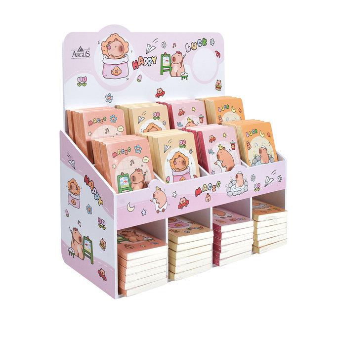 1403-8001 Zápisník Capybara, mix 60 ks, 8x11 cm