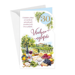 15-6581 Blahopřání gratulační  CZ/30