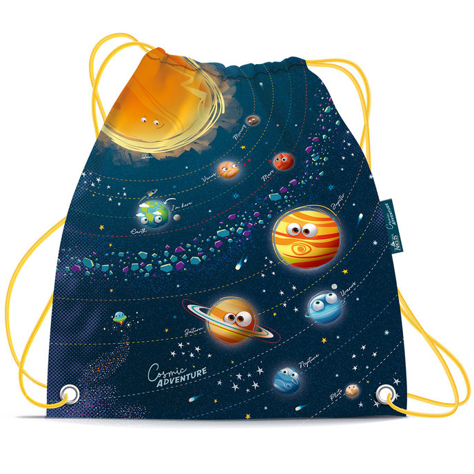 1830-0428 Sáček na přezůvky / sportovní potřeby Cosmic adventure