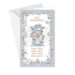 13-6105 Wedding greeting card CZ