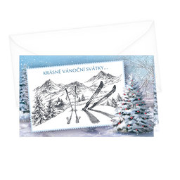 11-6344 Christmas greeting card CZ with leap