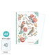 1598-0410 Sešit A6, 40 listů, TYP 644 Butterfly garden
