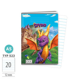 1596-0359 Sešit A5, 20 listů, TYP 523 lic. Spyro