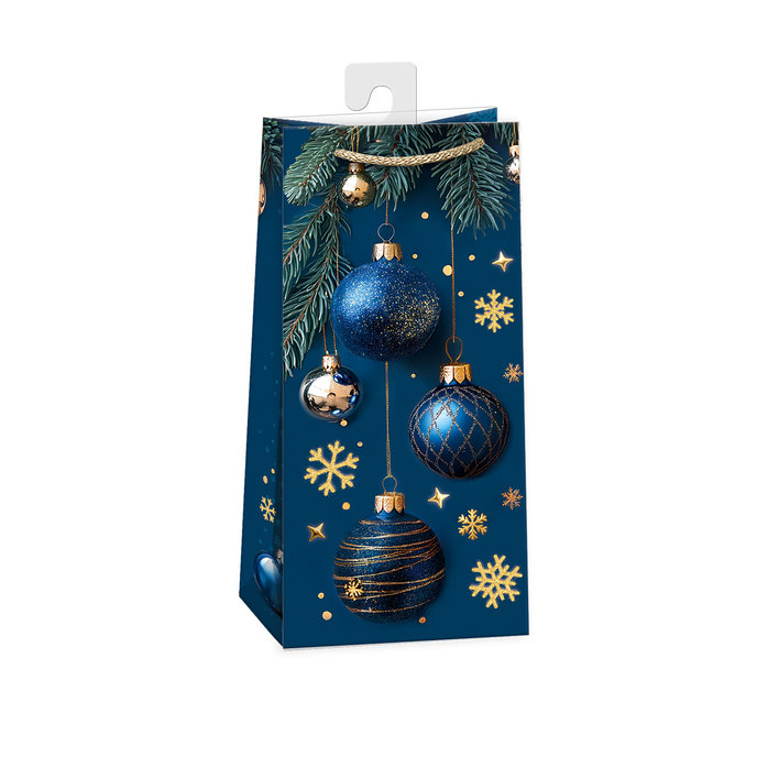 0803-0466 H Dárková taška vánoční LESKLÁ