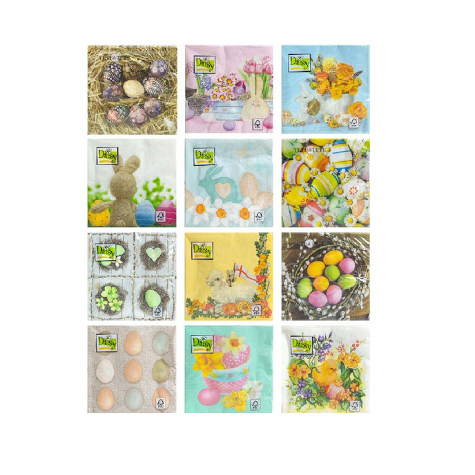 1903-0001 Papírové ubrousky, Velikonoce