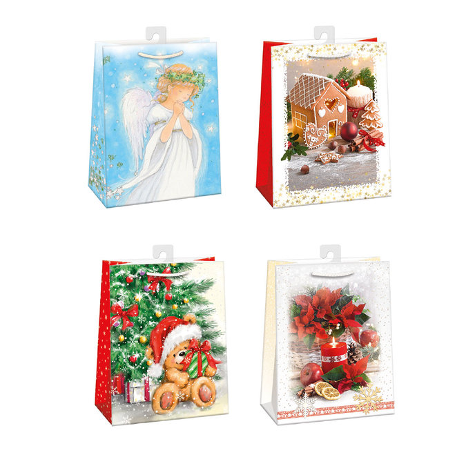 0883-0006 H Dárková taška vánoční, mix