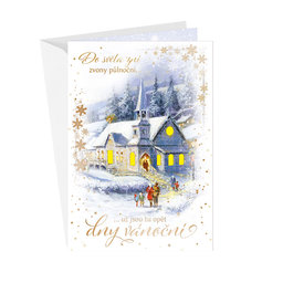 71-8015 Christmas greeting card music CZ