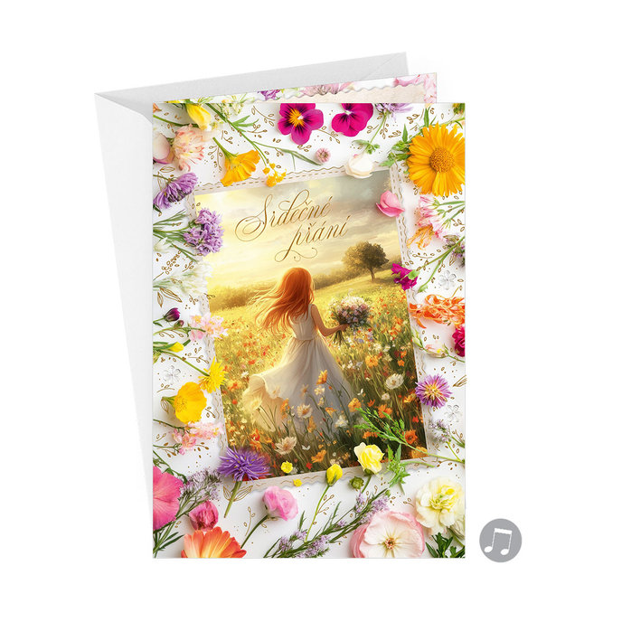 75-8027 Přání gratulační hudební CZ