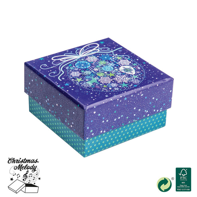 2551-1001 Christmas gift box with music