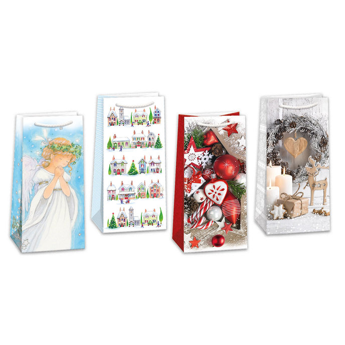 0803-0001 Dárková taška vánoční, mix