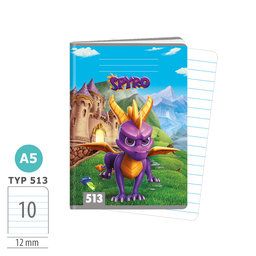 1597-0359 Sešit A5, 10 listů, TYP 513 lic. Spyro