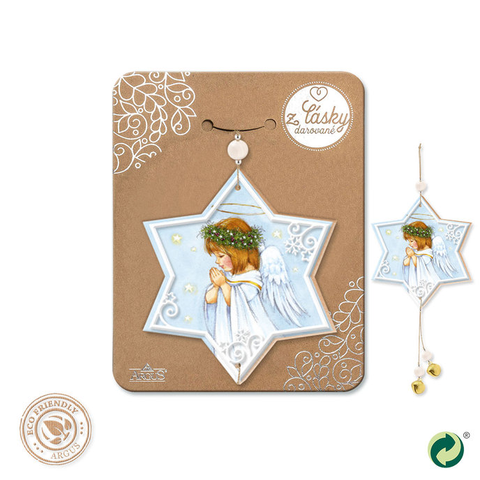 2357-1001 Vánoční dřevěná dekorace