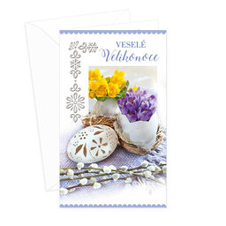 12-6005 Easter greeting card CZ