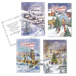 0611-0307c Christmas postcard CZ