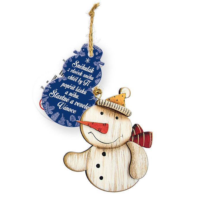 2336-1009 Vánoční dekorace - sněhulák CZ