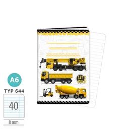 1598-0390 Sešit A6, 40 listů, TYP 644 LET’S BUILD