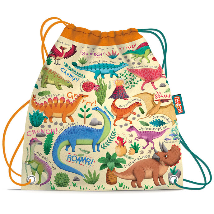 1830-0425 Sáček na přezůvky / sportovní potřeby Roaaar!