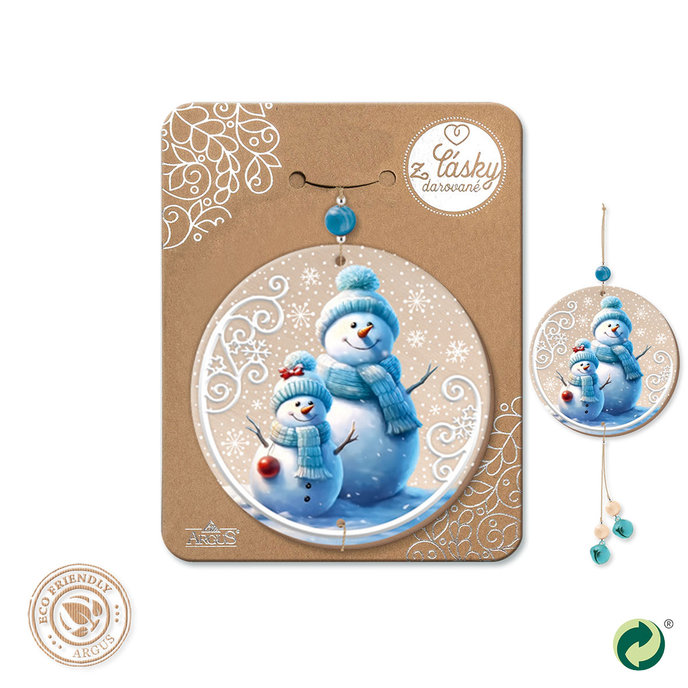 2357-1007 Vánoční dřevěná dekorace