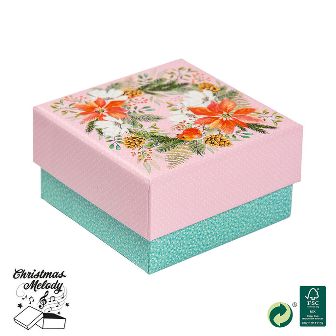 2551-1006 Christmas gift box with music