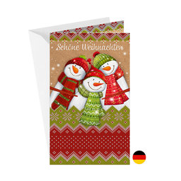 11-6257 Christmas greeting card DE