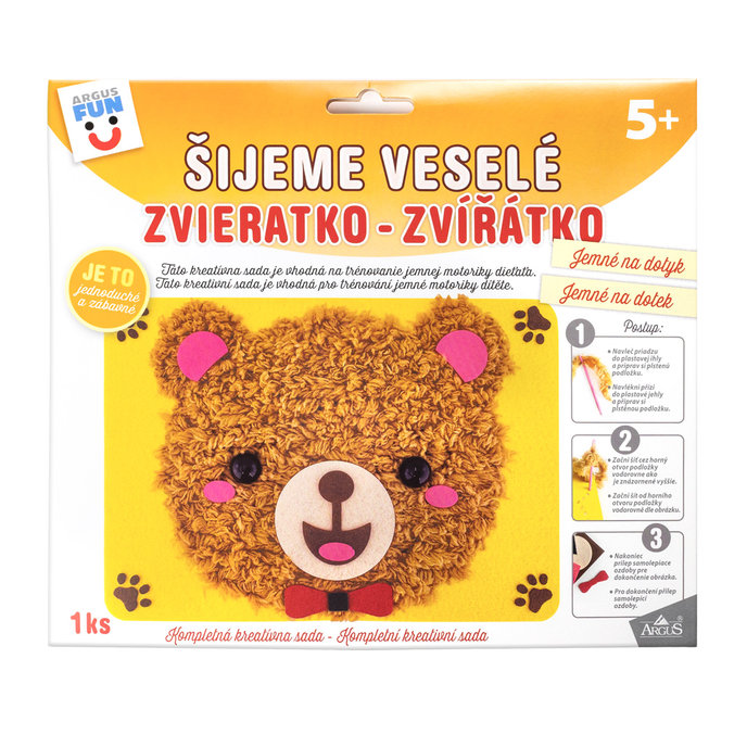 1938-0001 Kreativní sada - šijeme plstěné zvířátko