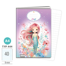 1582-0412 Sešit A4, 40 listů, TYP 444 Mermaid