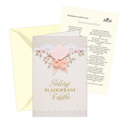 33-4022c Wedding greeting card CZ