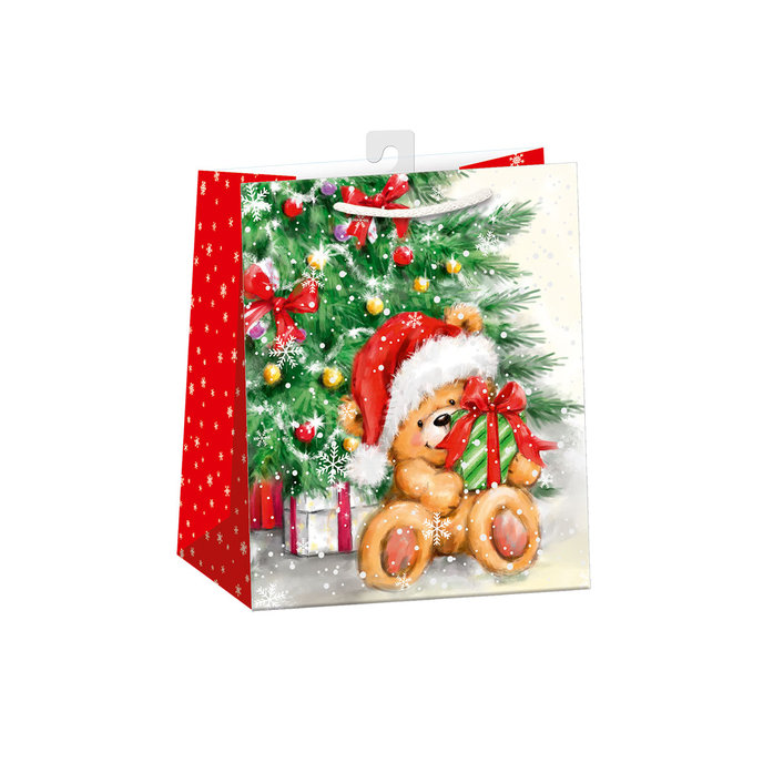 0843-0462 H Dárková taška vánoční MATNÁ