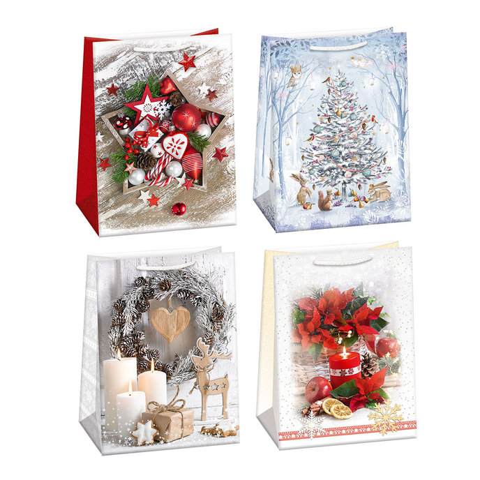 0853-0006 Dárková taška vánoční, mix
