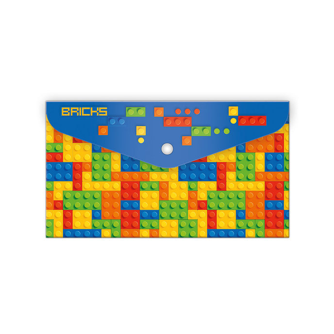 1641-0284 Plastový obal DL s drukem Colour bricks