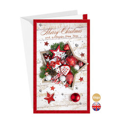 11-6522 Christmas greeting card card with leap EN