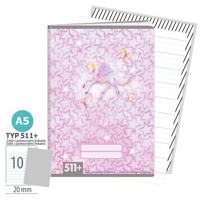 1586-0427-2 Sešit A5, 10 listů, TYP 511+ Sweet Dreams