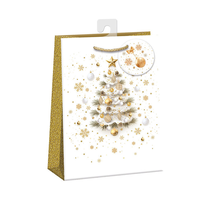 0859-0168 H Dárková taška vánoční LUX