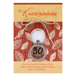 2322-0039 Greeting card with keyring