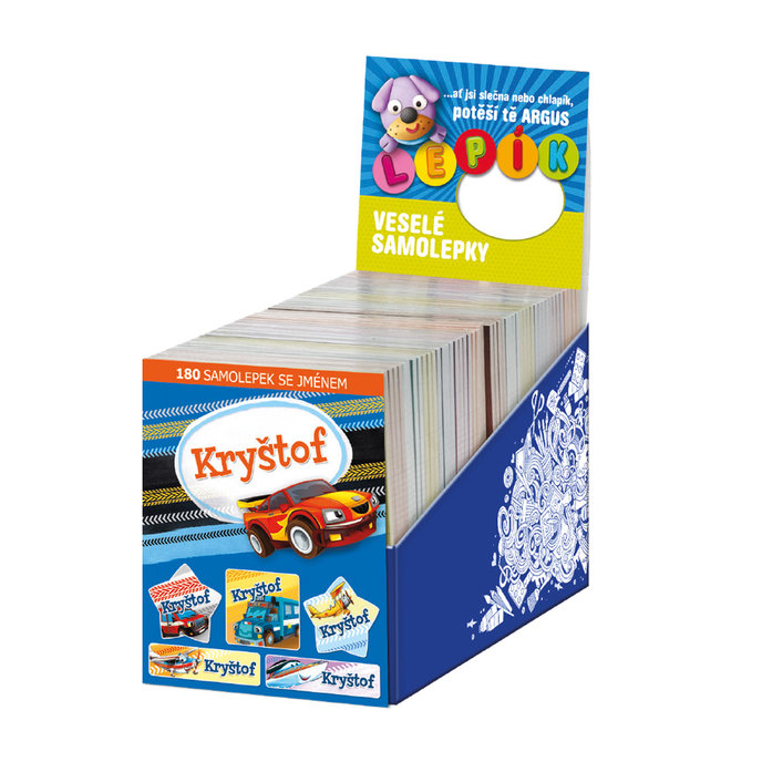 1114-8028 CZ Trhací blok se samolepkami, mix 36ks