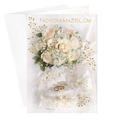 73-639 Wedding greeting card CZ