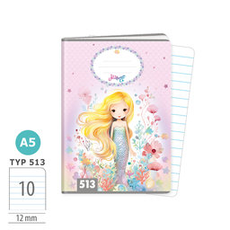 1594-0412 Sešit A5, 10 listů, TYP 513 Mermaid