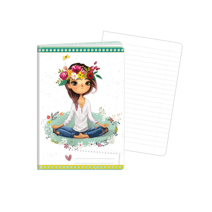 1598-0311 Sešit A6, 40 listů, TYP 644 Yoga girl