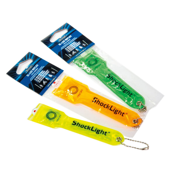 8112-6159 LED reflexní přívěsek, oranžový  - dětský motiv